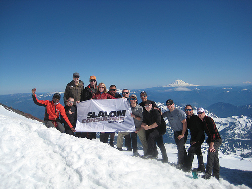 Slalom Seattle team on Rainier